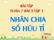 Bài tập nhân chia hai số hữu tỉ - Toán 7 bài 3 tập 1